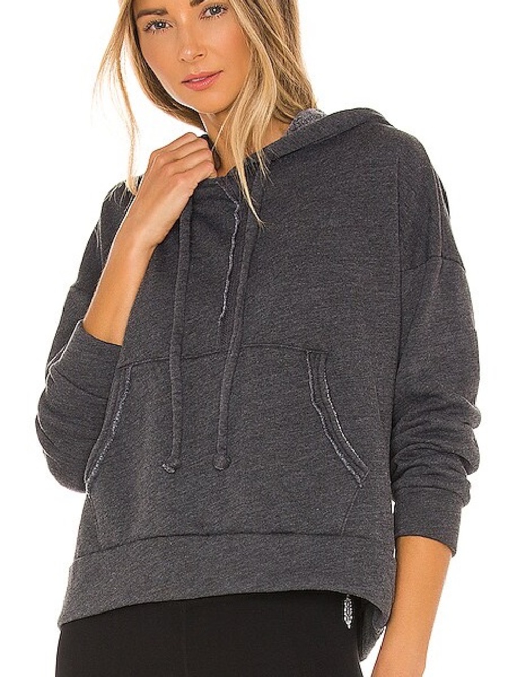 Free People FP Movement Gray "Work It Out" Hoodie